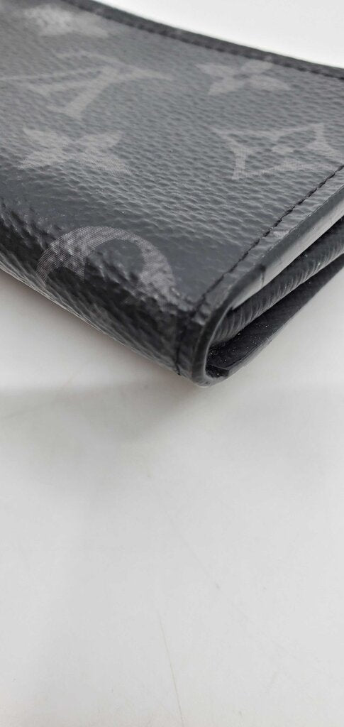 LOUIS VUITTON Monogram Eclipse Porte Monnaie Jour Zip Coin Purse