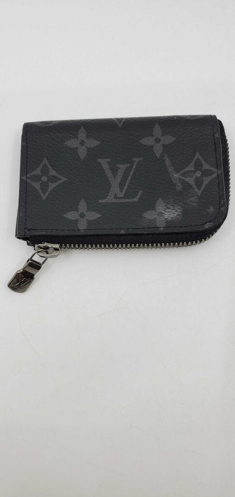 LOUIS VUITTON Monogram Eclipse Porte Monnaie Jour Zip Coin Purse