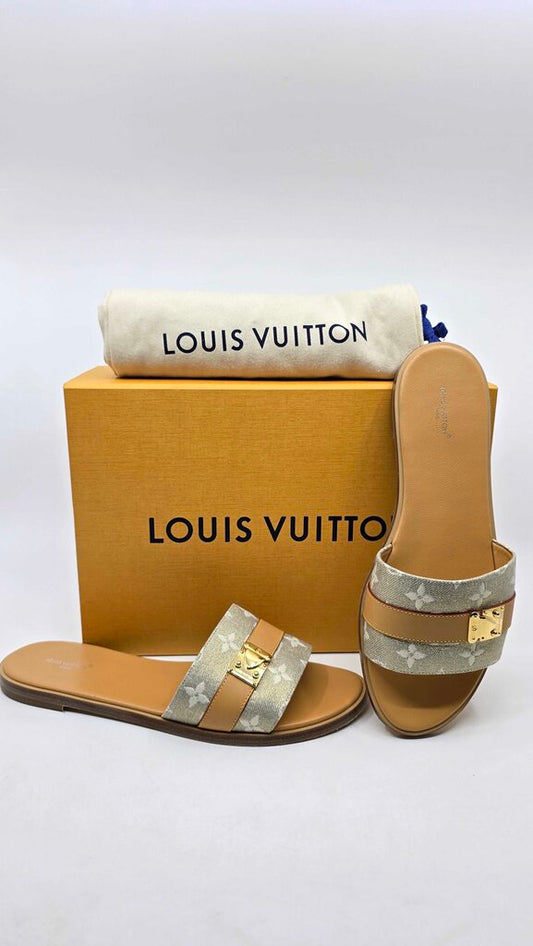 Louis Vuitton Lock It Flat Mule sandals