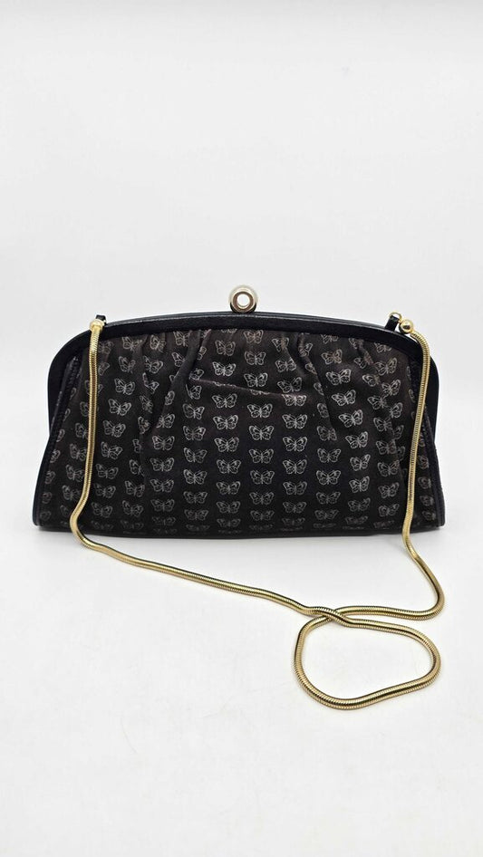 Bottega Veneta Vintage butterfly clutch with chain strap