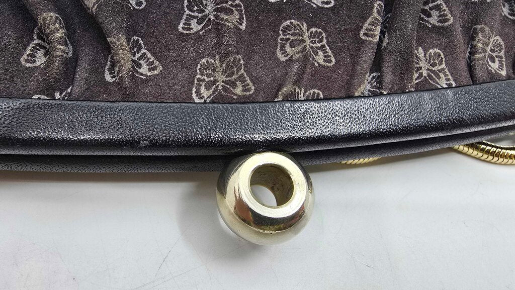 Bottega Veneta Vintage butterfly clutch with chain strap
