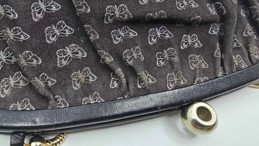 Bottega Veneta Vintage butterfly clutch with chain strap