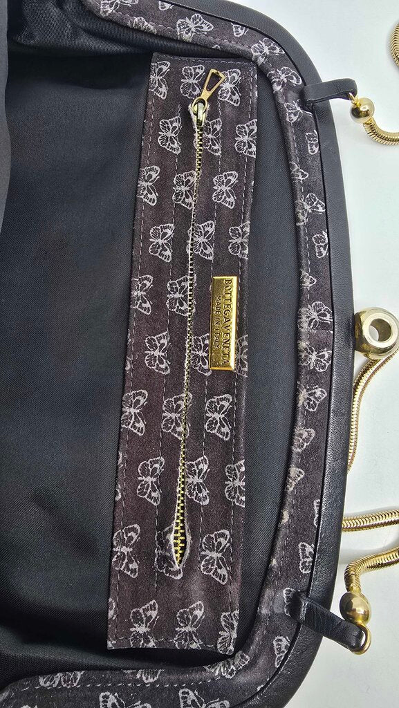 Bottega Veneta Vintage butterfly clutch with chain strap