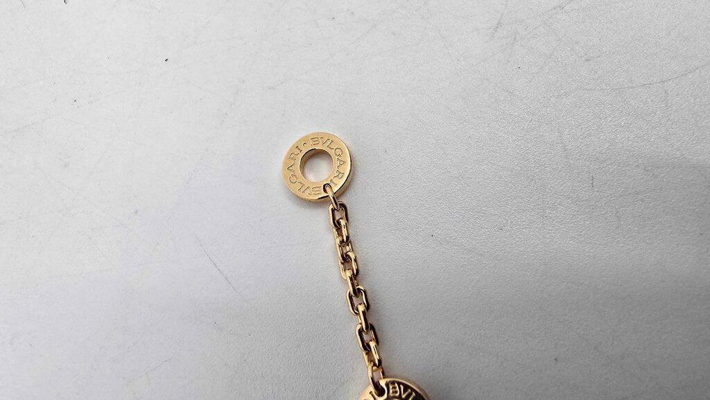 Bulgari Serpenti Viper Pendant Necklace 18K Rose Gold with Rubies