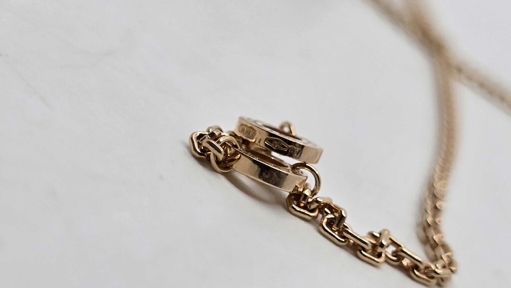 Bulgari Serpenti Viper Pendant Necklace 18K Rose Gold with Rubies