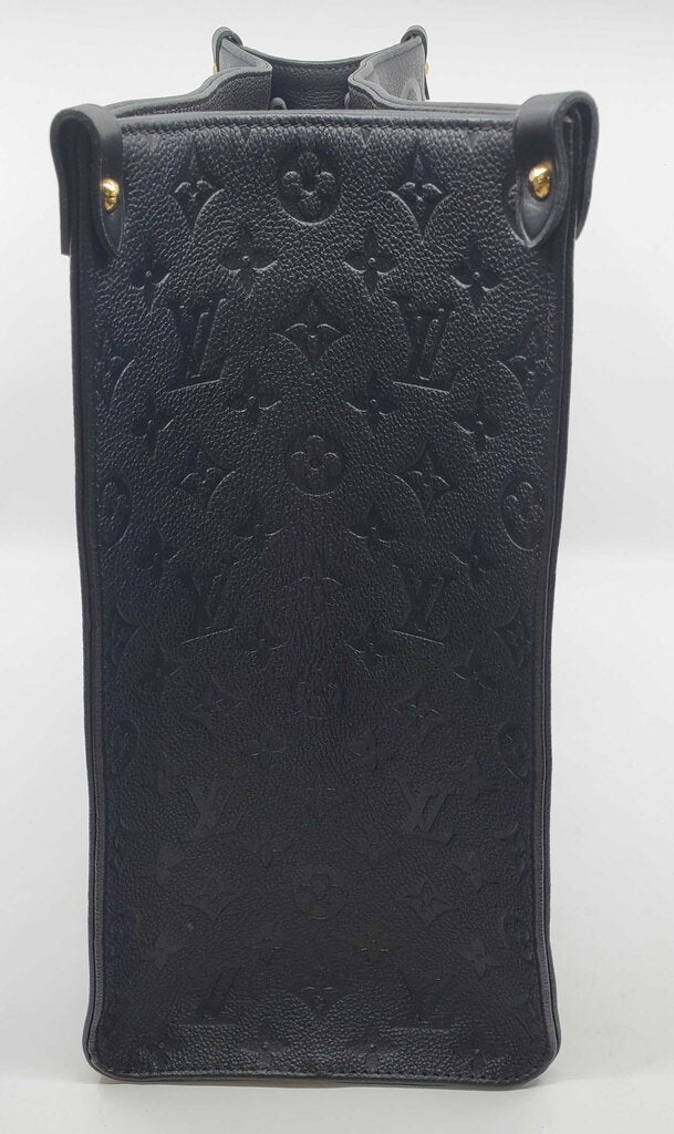 Louis Vuitton OnTheGo GM tote bag in black Monogram Empreinte leather