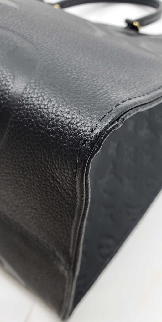 Louis Vuitton OnTheGo GM tote bag in black Monogram Empreinte leather