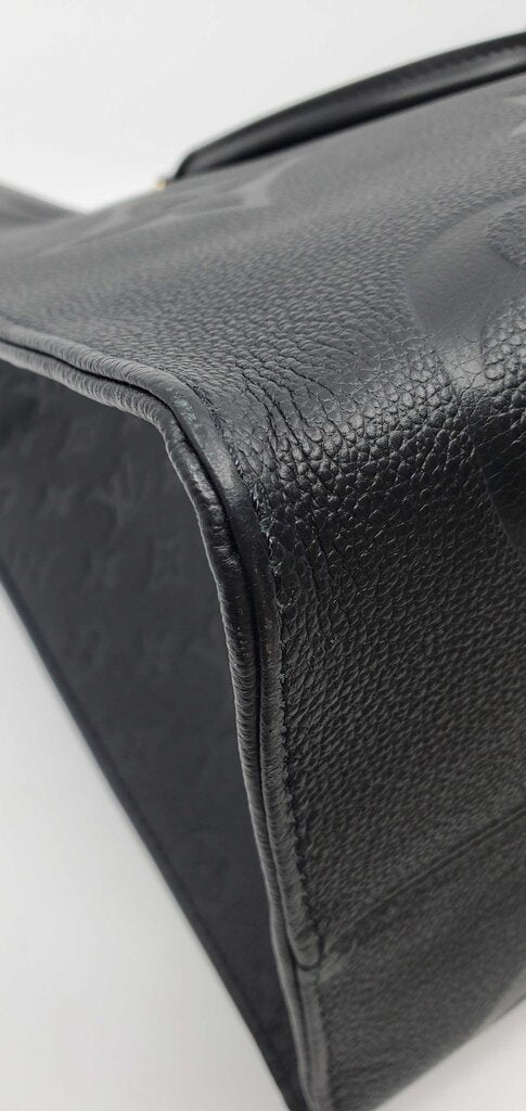 Louis Vuitton OnTheGo GM tote bag in black Monogram Empreinte leather