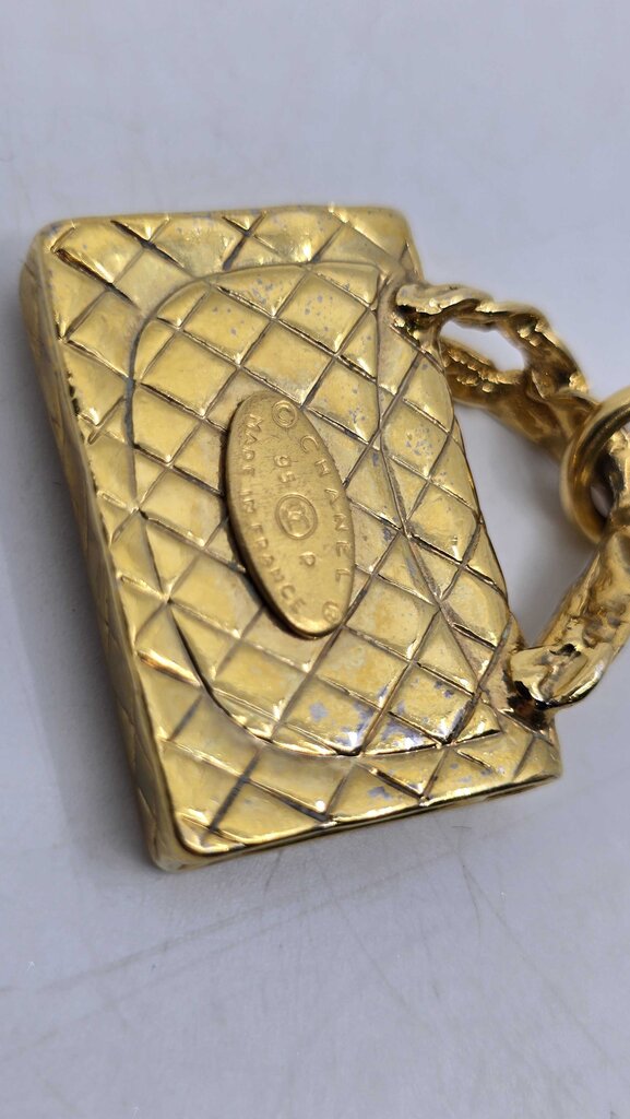 Chanel 95P Classic flap bag vintage necklace