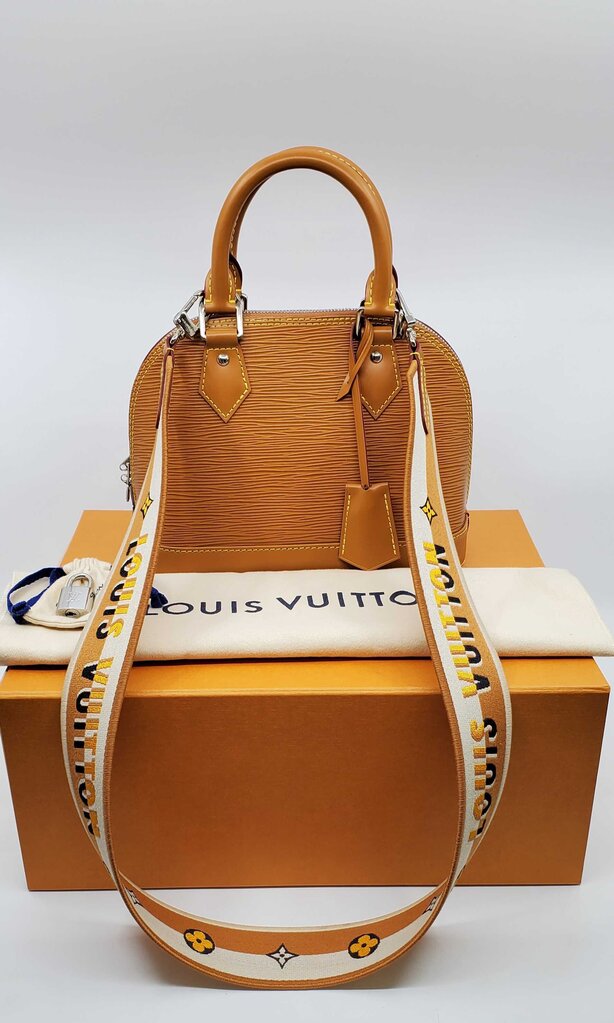Louis Vuitton Epi Jacquard Alma BB Honey Gold