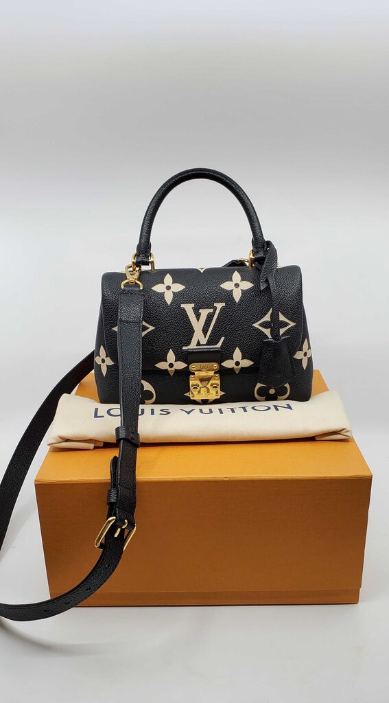 Louis Vuitton Empreinte Monogram Giant Madeleine BB Black Beige