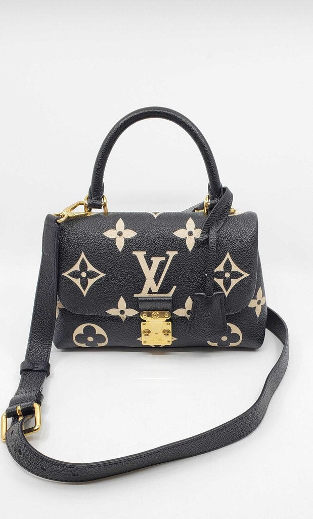 Louis Vuitton Empreinte Monogram Giant Madeleine BB Black Beige