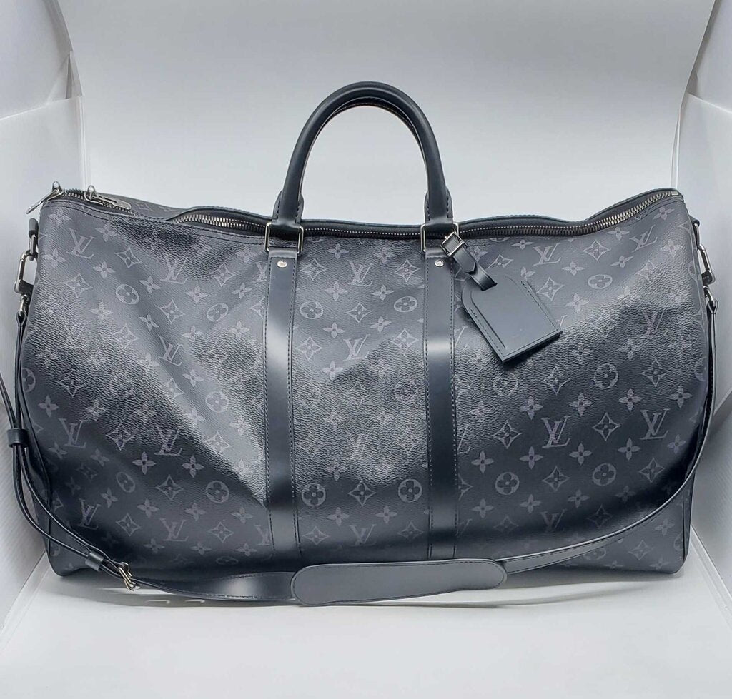 Louis Vuitton Keepall Bandoulière 55-Monogram eclipse