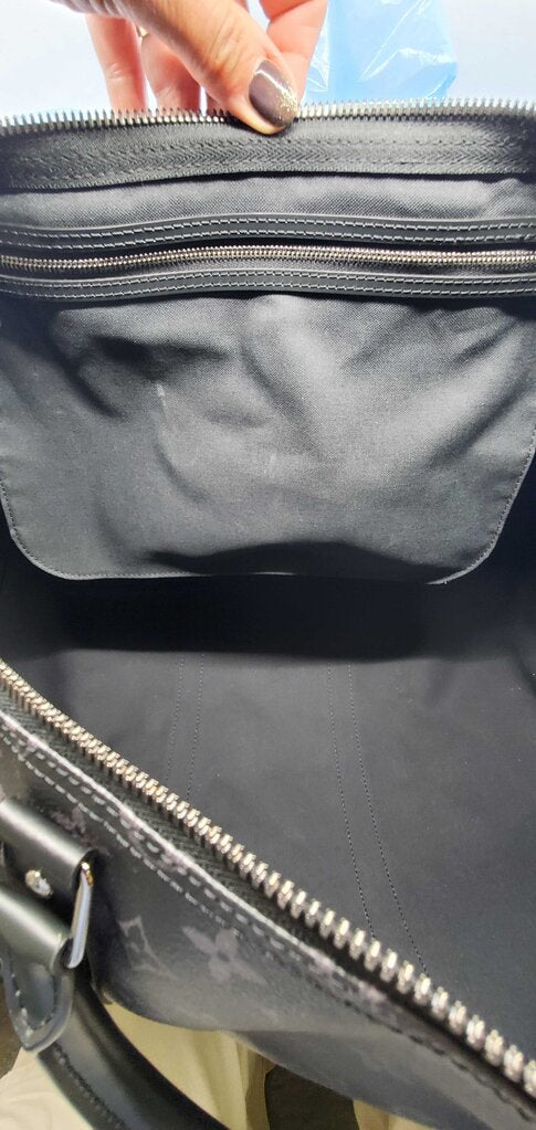 Louis Vuitton Keepall Bandoulière 55-Monogram eclipse