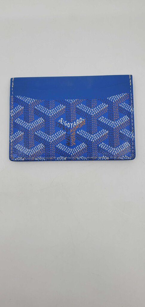 Goyard Goyardine Saint Sulpice Card Holder Sky Blue