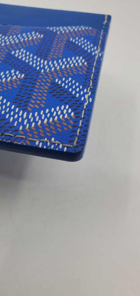 Goyard Goyardine Saint Sulpice Card Holder Sky Blue