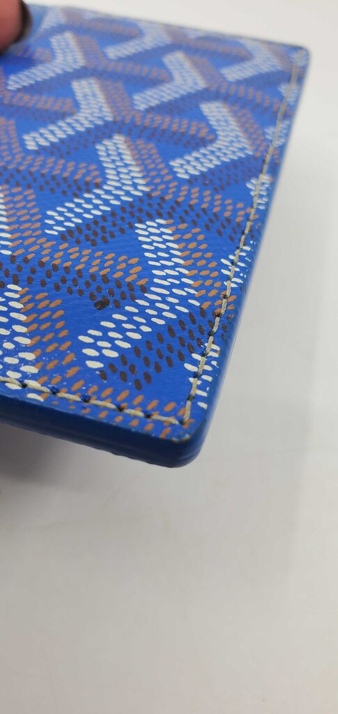 Goyard Goyardine Saint Sulpice Card Holder Sky Blue
