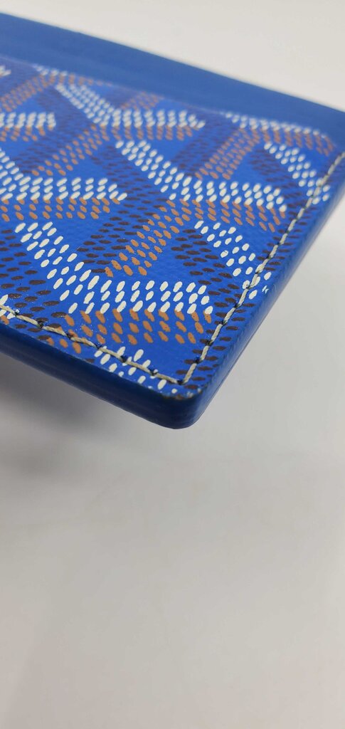 Goyard Goyardine Saint Sulpice Card Holder Sky Blue