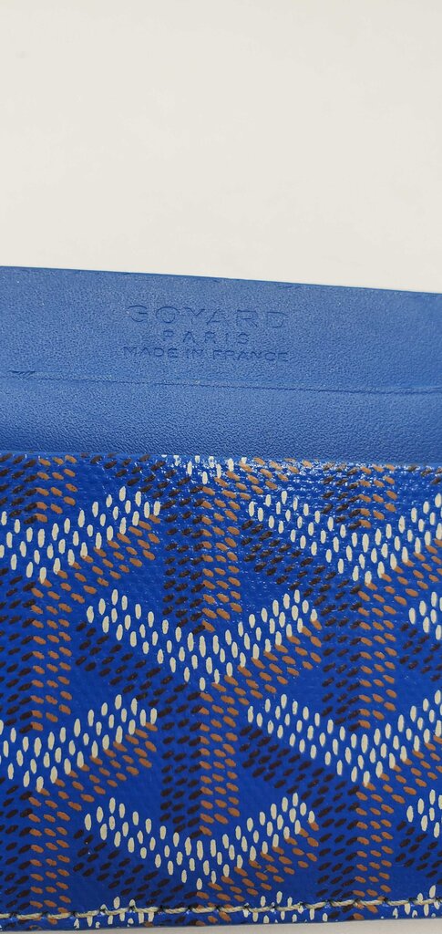 Goyard Goyardine Saint Sulpice Card Holder Sky Blue