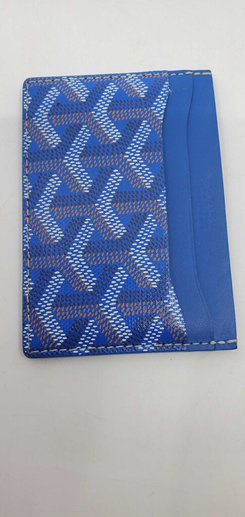 Goyard Goyardine Saint Sulpice Card Holder Sky Blue
