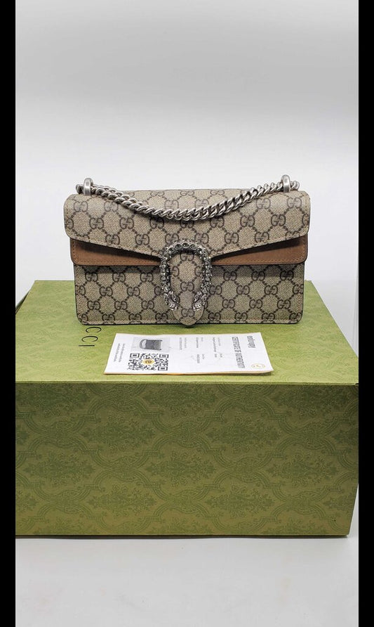 Gucci GG Supreme Dionysus Crystal Small Bag
