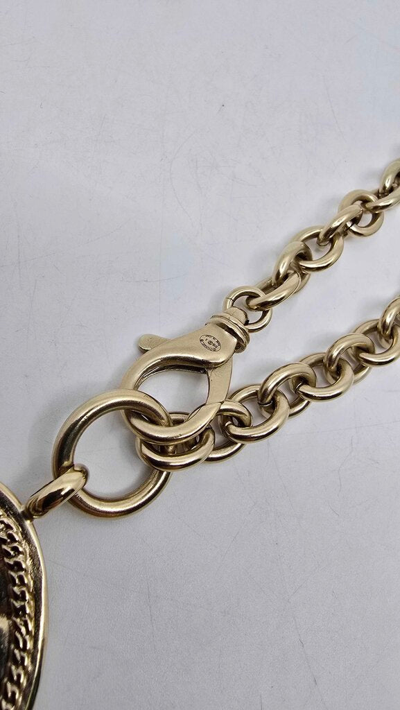 Chanel Quilted Medallion Pendant Necklace