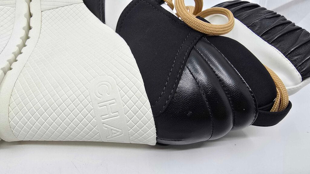 Chanel 2019 Fabric Lambskin Calfskin Runway Wedge Platform Boots