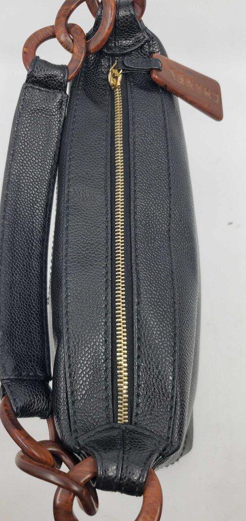 Chanel Cavier Timeless Wood Chain Hobo Bag