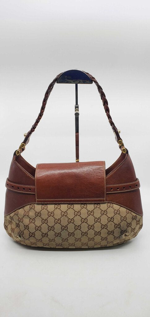 Gucci GG Canvas Pelham Horsebit Shoulder Bag