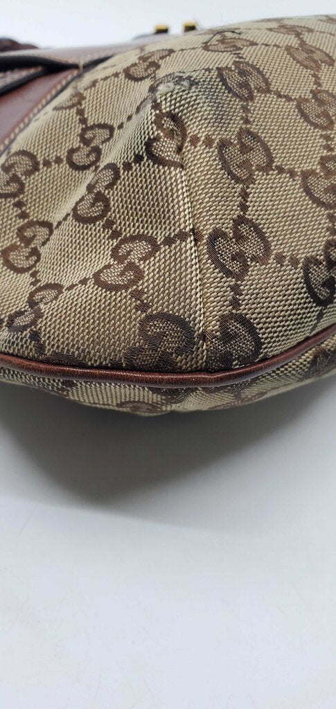 Gucci GG Canvas Pelham Horsebit Shoulder Bag