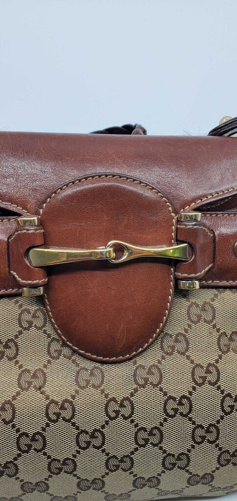 Gucci GG Canvas Pelham Horsebit Shoulder Bag