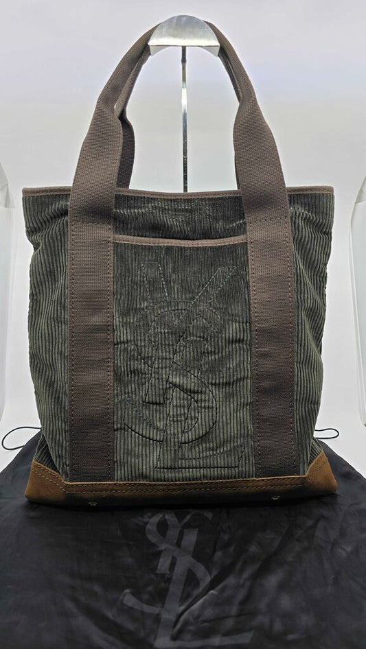 YSL Corduroy Tote