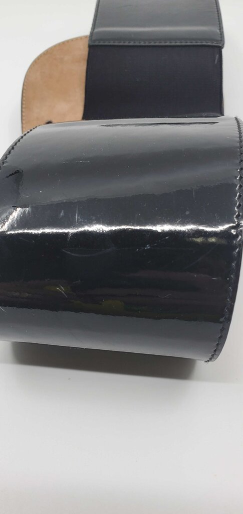 Gucci Vintage Oversized Wide Patent Leather Belt