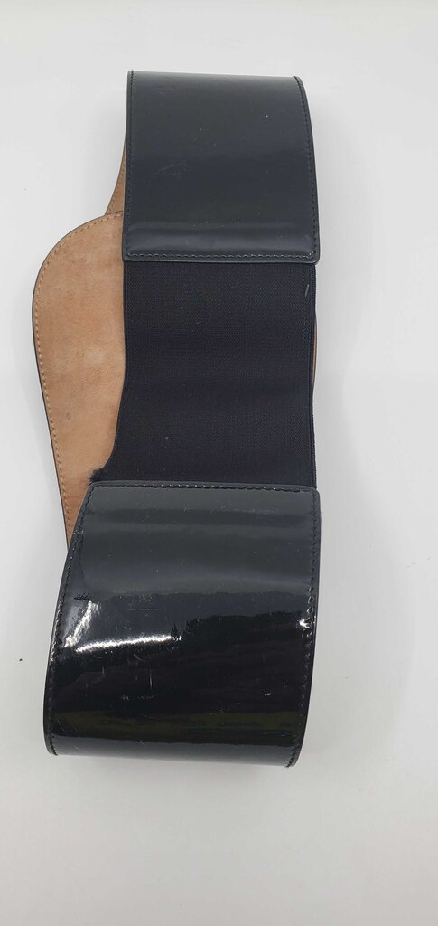 Gucci Vintage Oversized Wide Patent Leather Belt