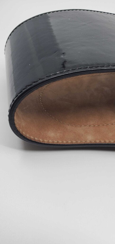 Gucci Vintage Oversized Wide Patent Leather Belt