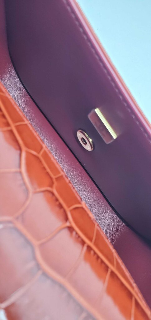 Chanel 2026 Calfskin Crocodile Embossed Turn Around Mini Flap