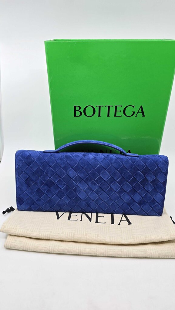 Bottega Veneta Andiamo Suede Clutch