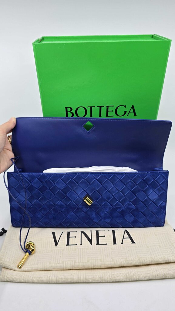 Bottega Veneta Andiamo Suede Clutch