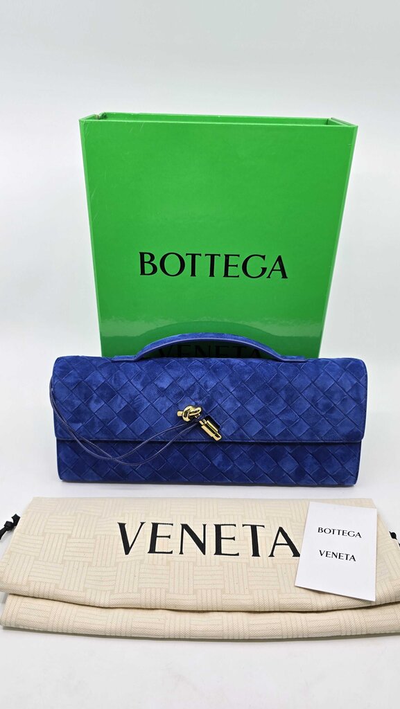 Bottega Veneta Andiamo Suede Clutch