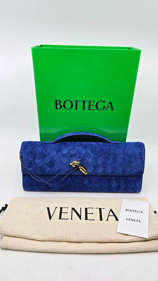 Bottega Veneta Andiamo Suede Clutch