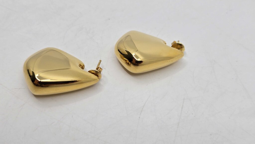 Bottega Veneta Small Fin 18K-gold-plated earrings