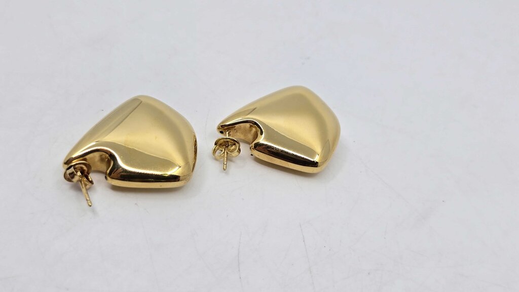 Bottega Veneta Small Fin 18K-gold-plated earrings