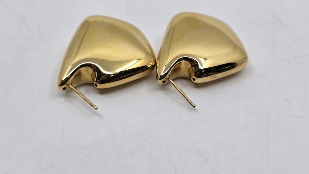 Bottega Veneta Small Fin 18K-gold-plated earrings