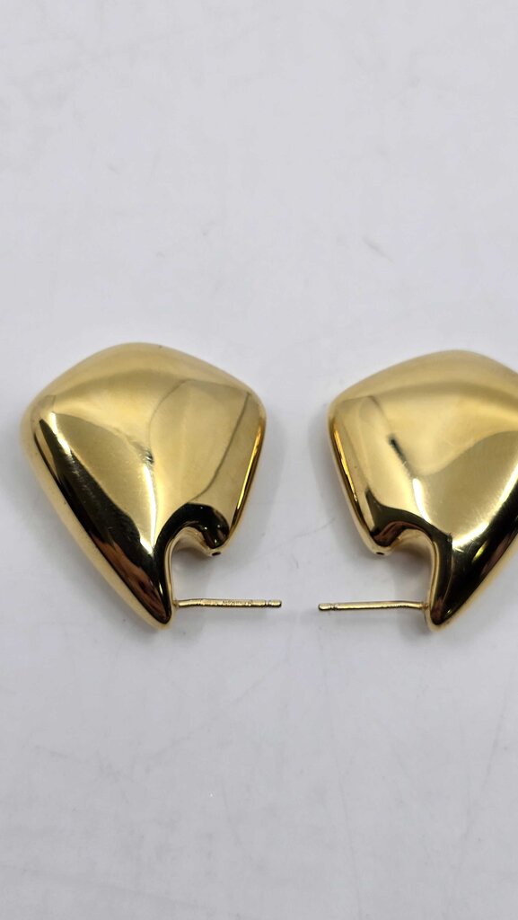 Bottega Veneta Small Fin 18K-gold-plated earrings