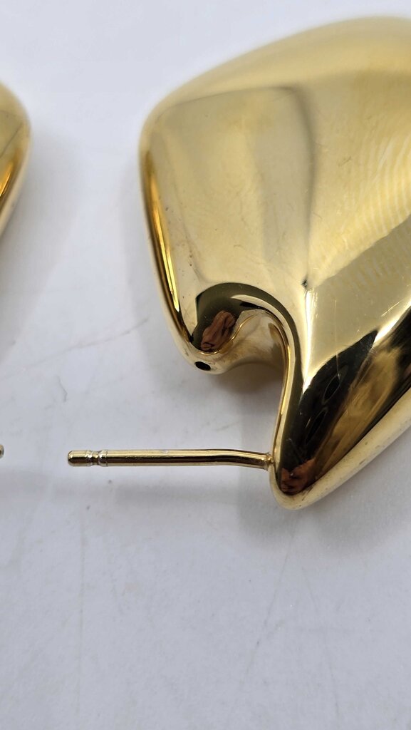 Bottega Veneta Small Fin 18K-gold-plated earrings