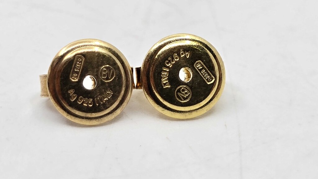 Bottega Veneta Small Fin 18K-gold-plated earrings