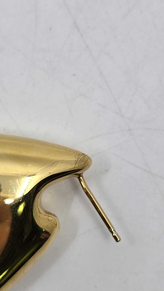 Bottega Veneta Small Fin 18K-gold-plated earrings