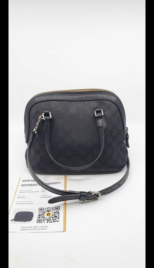 Gucci GG nylon mini Boston/top-handle bag
