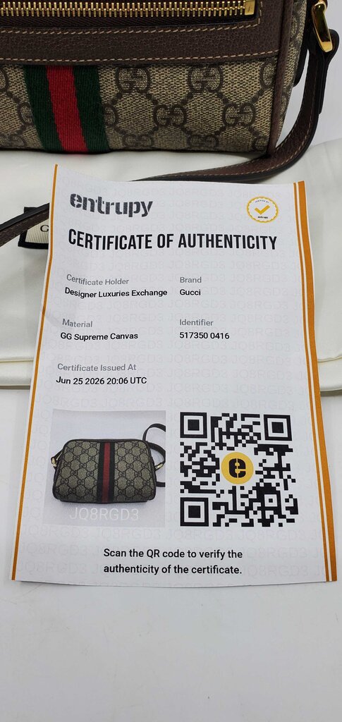 Gucci GG Supreme Monogram Web Mini Ophidia Shoulder Bag