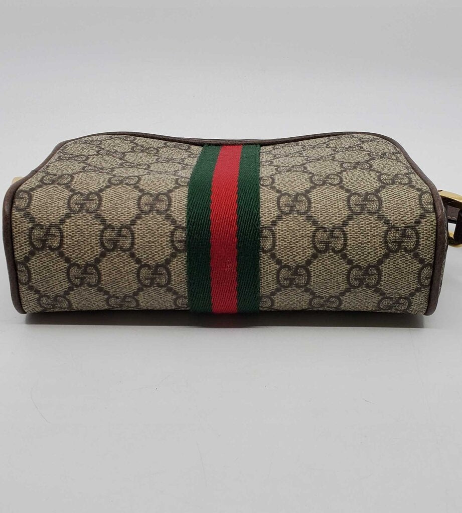 Gucci GG Supreme Monogram Web Mini Ophidia Shoulder Bag